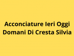 Acconciature ieri oggi domani di cresta silvia - Parrucchieri per donna - Cascina (Pisa)