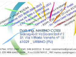 Studio di ingegneria civile ing. marino cossi - Ingegneri - studi - Urbino (Pesaro-Urbino)