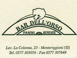 Bar dell'orso - Bar e caffè,Ristoranti,Ristoranti - trattorie ed osterie,Ristoranti specializzati - carne - Monteriggioni (Siena)