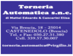 Torneria automatica di mattei edoardo e cancarini elisa snc - Macchine utensili per lavorazione metalli,Torneria metalli,Tornerie metalli,Torni - Castenedolo (Brescia)