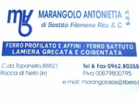 Marangolo antonietta s.a.s. di sestito filomena rita & c. lamiere produzione