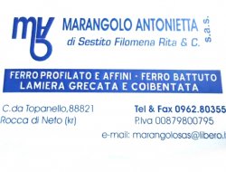 Marangolo antonietta s.a.s. di sestito filomena rita & c. - Lamiere - produzione,Lamiere ferro ed acciaio - Rocca di Neto (Crotone)